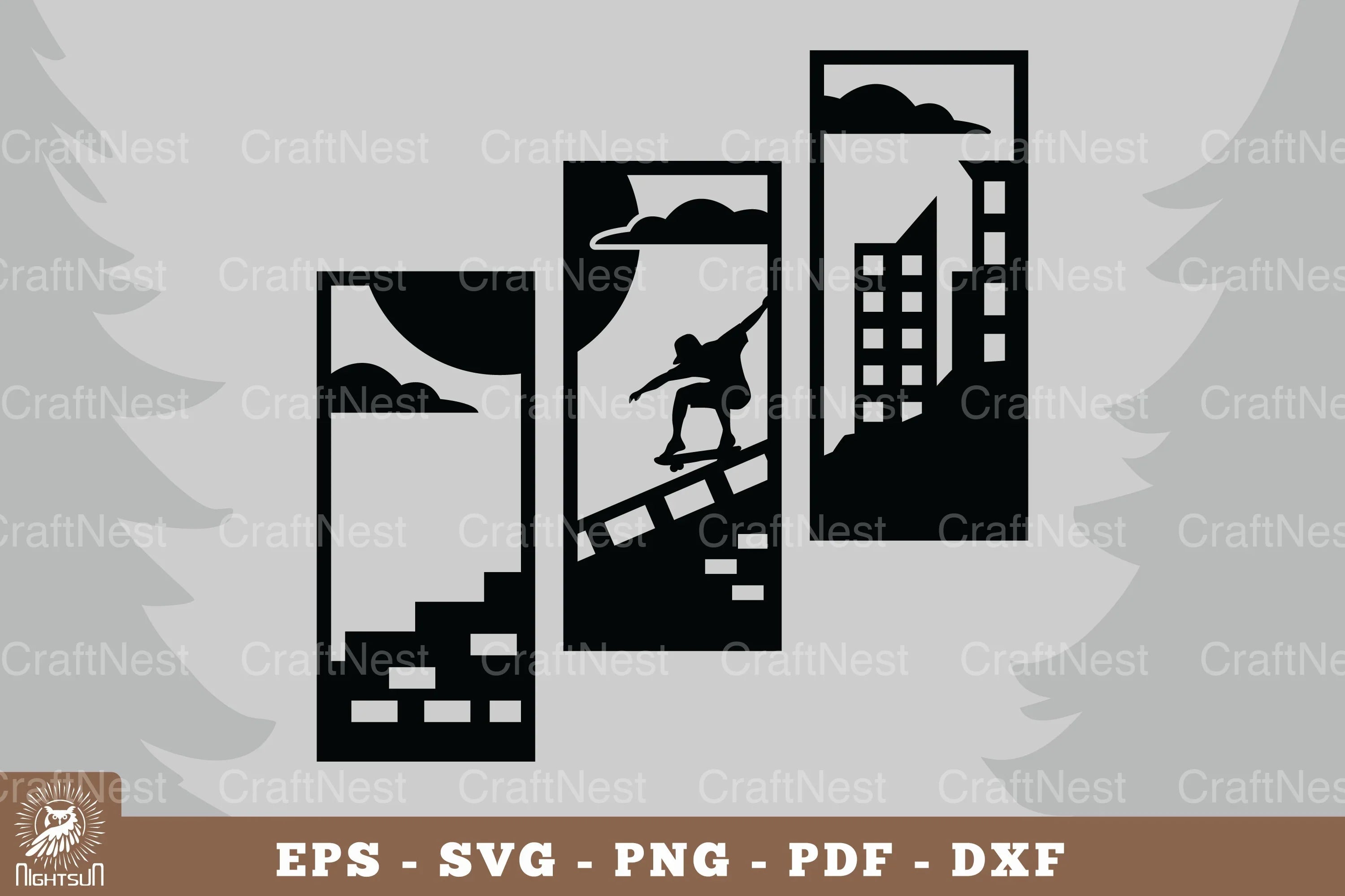 Skateboard Home Decor Clipart Bundle - CraftNest - Digital Crafting and Art