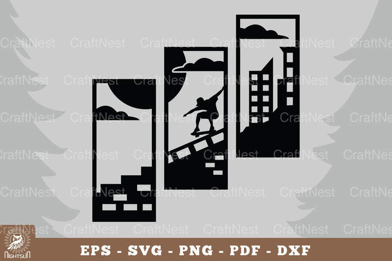 Skateboard Home Decor Clipart Bundle - CraftNest - Digital Crafting and Art