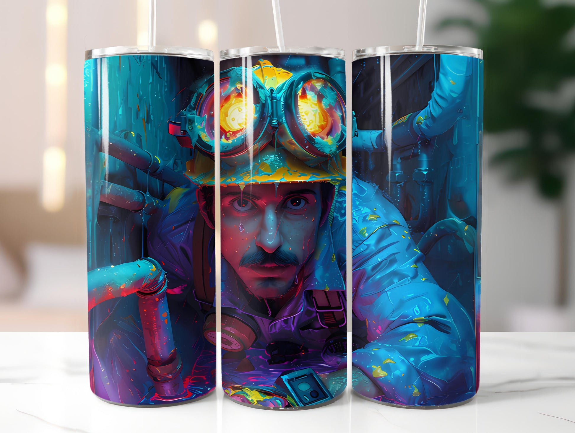 Plumber Profession 3 Tumbler Wrap - CraftNest - Digital Crafting and Art