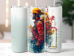 Plumber Profession 3 Tumbler Wrap - CraftNest - Digital Crafting and Art