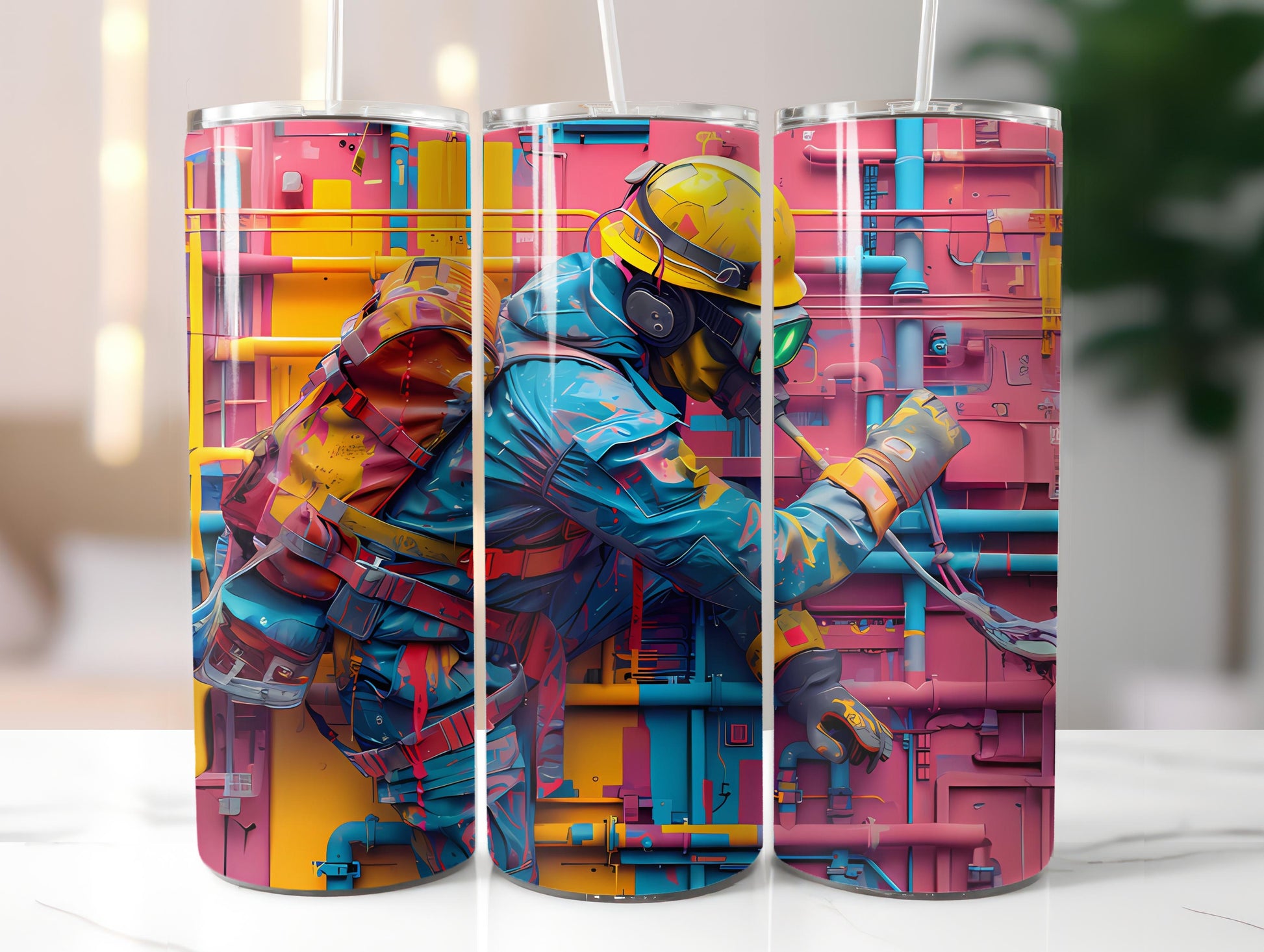 Plumber Profession 4 Tumbler Wrap - CraftNest - Digital Crafting and Art