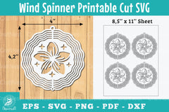 Plumeria Flower Wind Spinner Clipart Bundle - CraftNest - Digital Crafting and Art