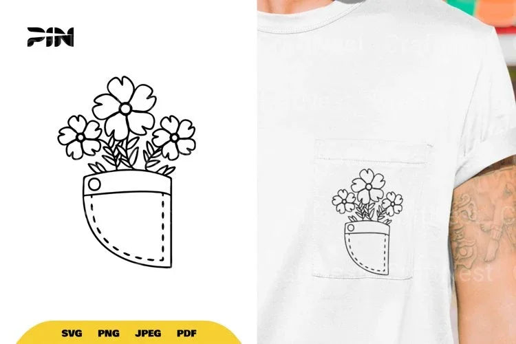 Pocket of Flowers SVG Bundle - CraftNest - Digital Crafting and Art