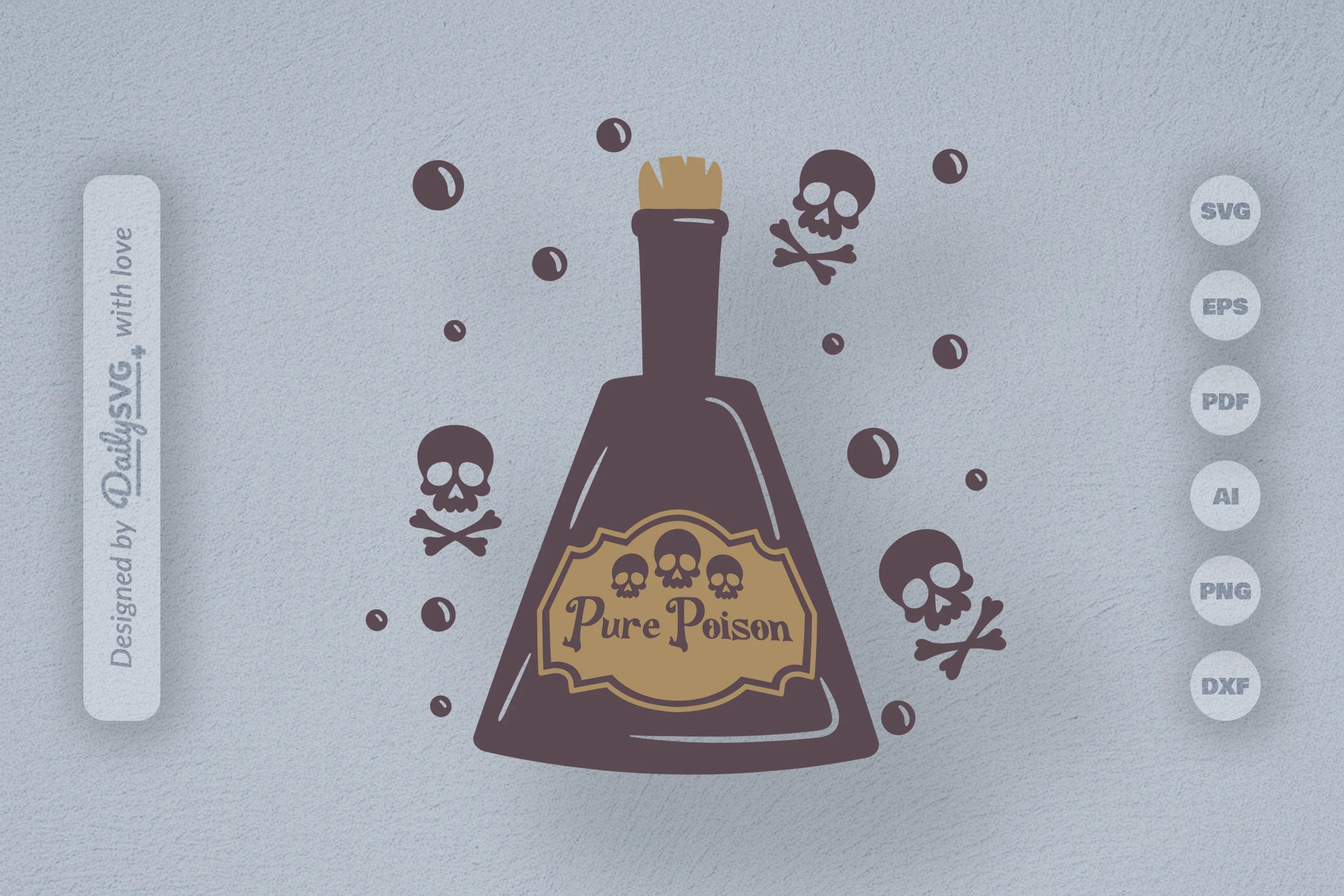 Poison Bottle Halloween SVG Bundle 5 - CraftNest - Digital Crafting and Art