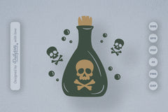 Poison Bottle Halloween SVG Bundle - CraftNest - Digital Crafting and Art
