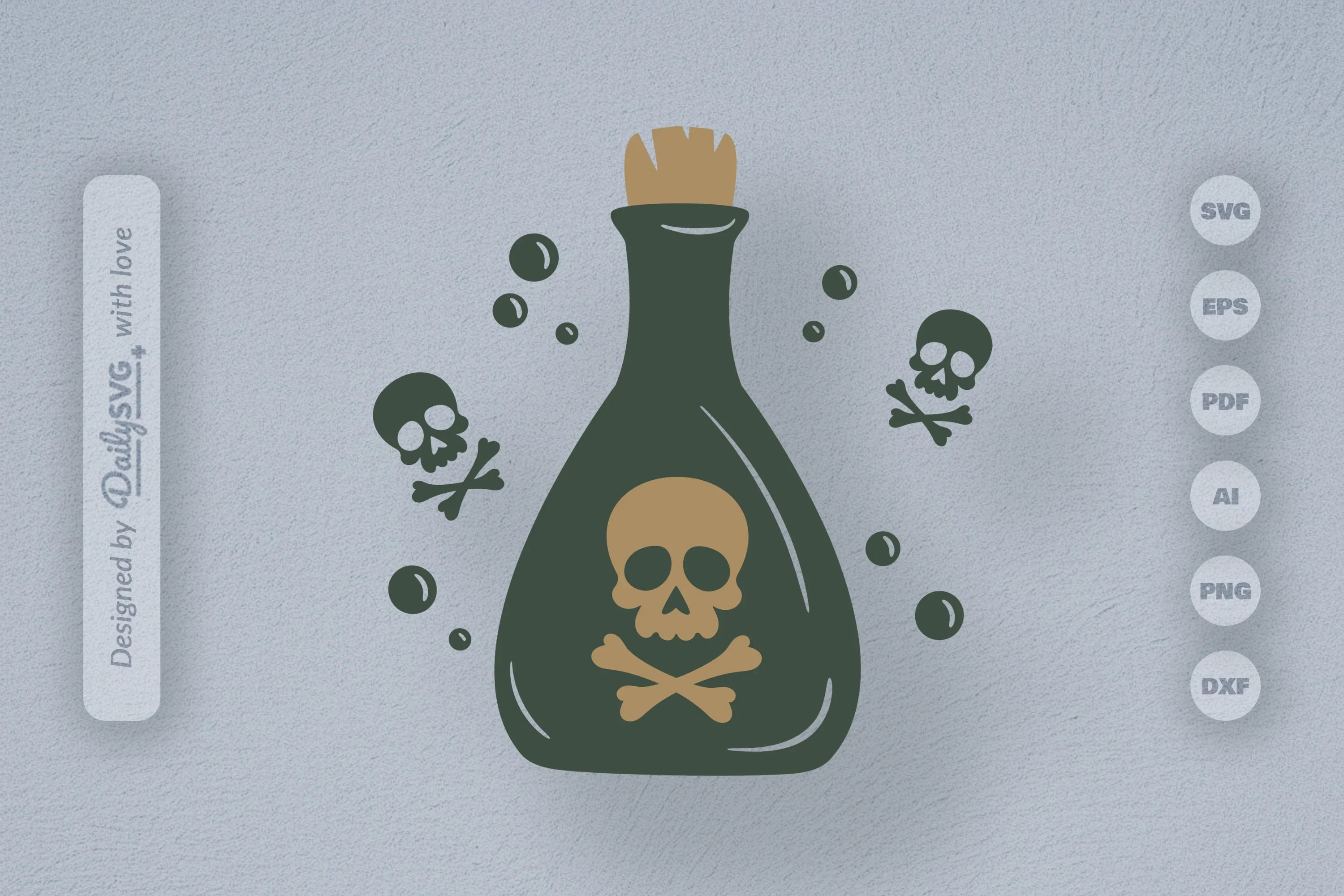 Poison Bottle Halloween SVG Bundle - CraftNest - Digital Crafting and Art
