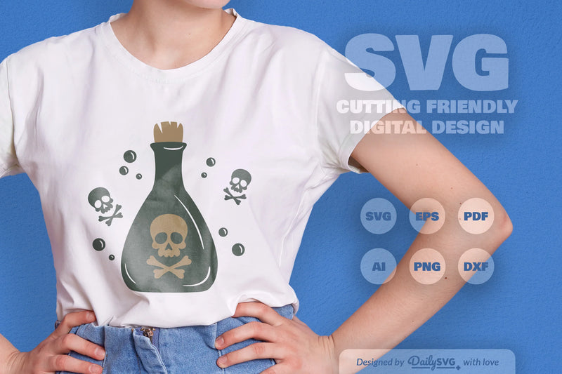 Poison Bottle Halloween SVG Bundle - CraftNest - Digital Crafting and Art