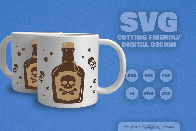Poison Bottle Halloween SVG Bundle 7 - CraftNest - Digital Crafting and Art