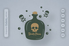 Poison Bottle Halloween SVG Bundle 8 - CraftNest - Digital Crafting and Art