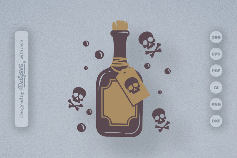 Poison Bottle Halloween SVG Bundle 9 - CraftNest - Digital Crafting and Art