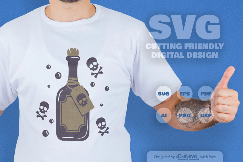 Poison Bottle Halloween SVG Bundle 9 - CraftNest - Digital Crafting and Art