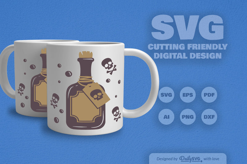 Poison Bottle Halloween SVG Bundle 9 - CraftNest - Digital Crafting and Art