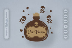 Poison Bottle Halloween SVG Bundle 6 - CraftNest - Digital Crafting and Art