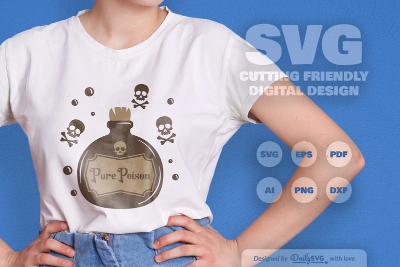 Poison Bottle Halloween SVG Bundle 6 - CraftNest - Digital Crafting and Art