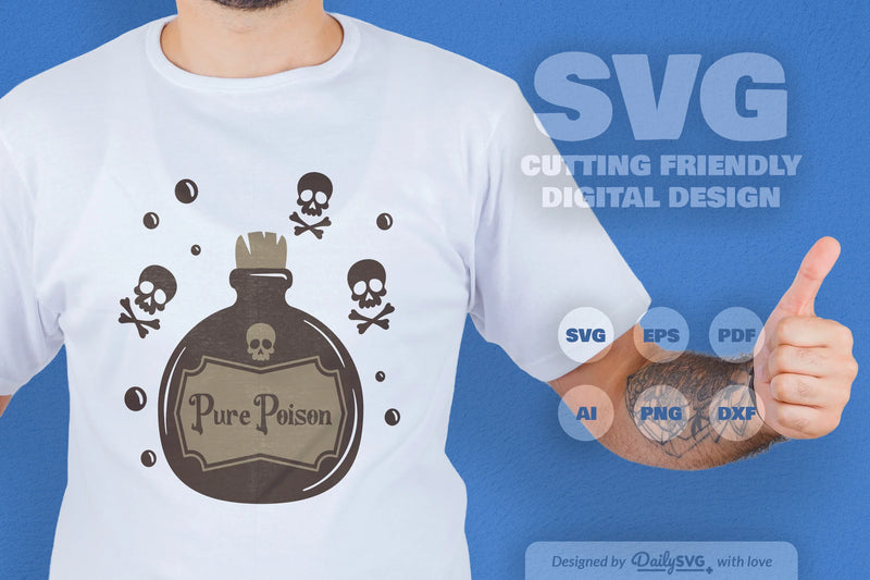 Poison Bottle Halloween SVG Bundle 6 - CraftNest - Digital Crafting and Art
