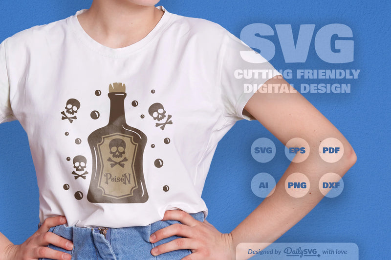 Poison Bottle Halloween SVG Bundle 1 - CraftNest - Digital Crafting and Art