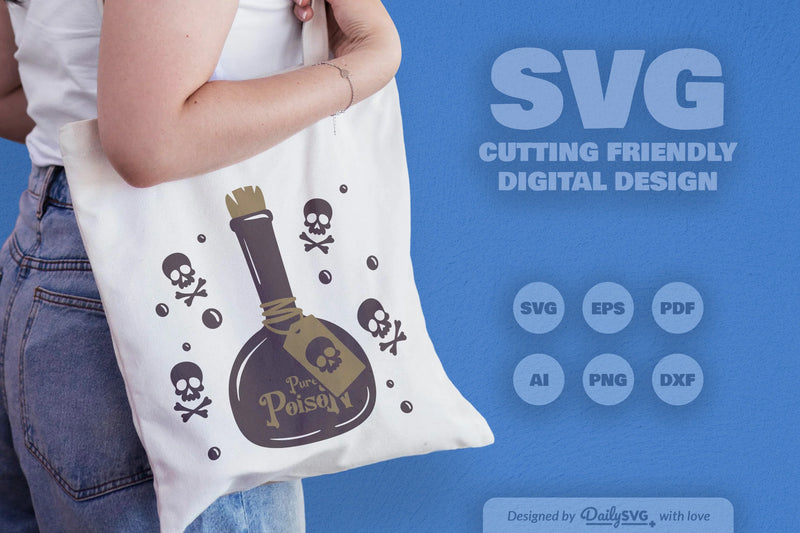 Poison Bottle Halloween SVG Bundle 4 - CraftNest - Digital Crafting and Art