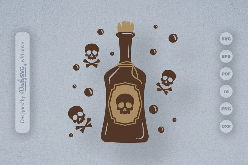 Poison Bottle Halloween SVG Bundle 3 - CraftNest - Digital Crafting and Art