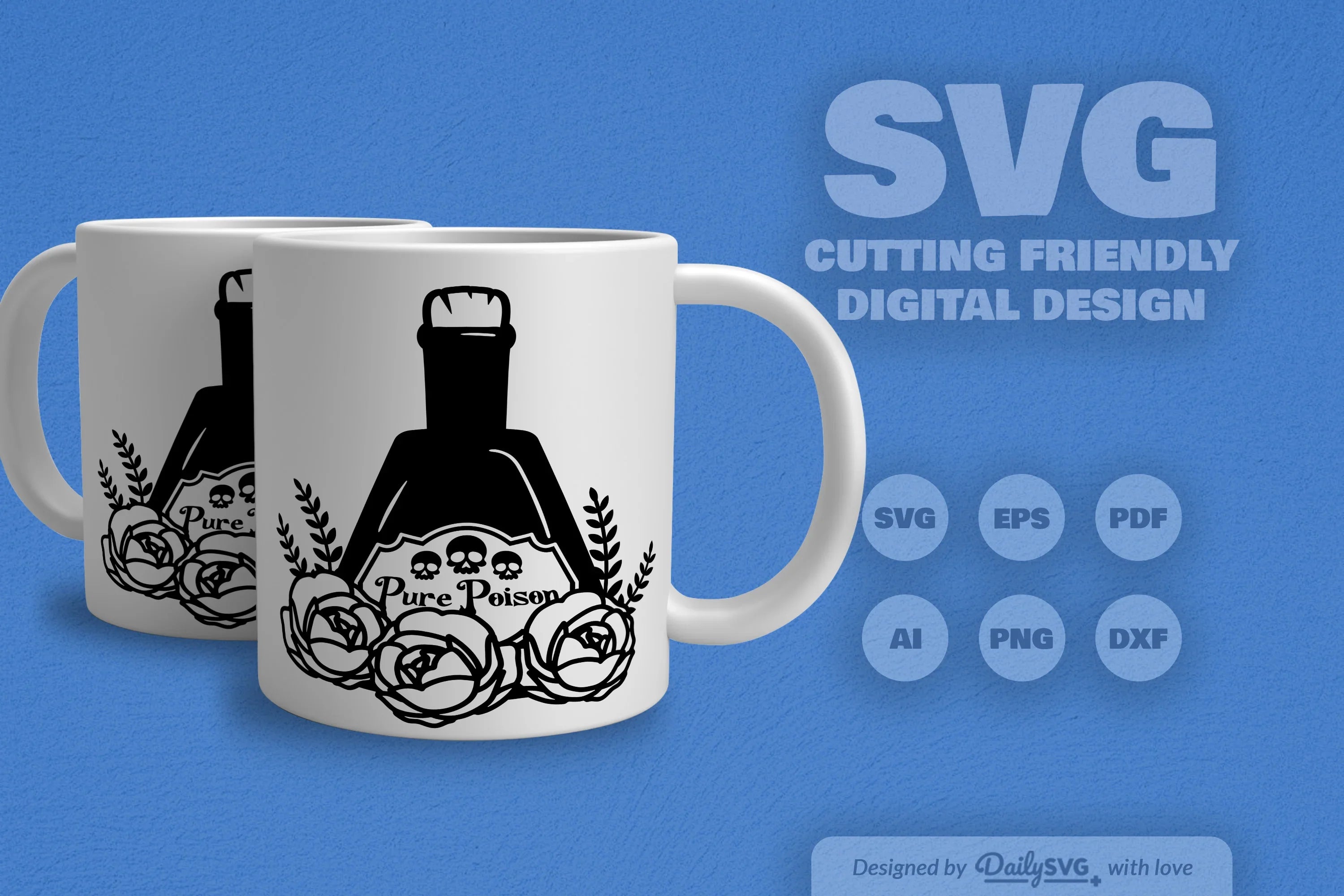 Poison Bottle with Roses Halloween SVG Bundle 9 - CraftNest - Digital Crafting and Art