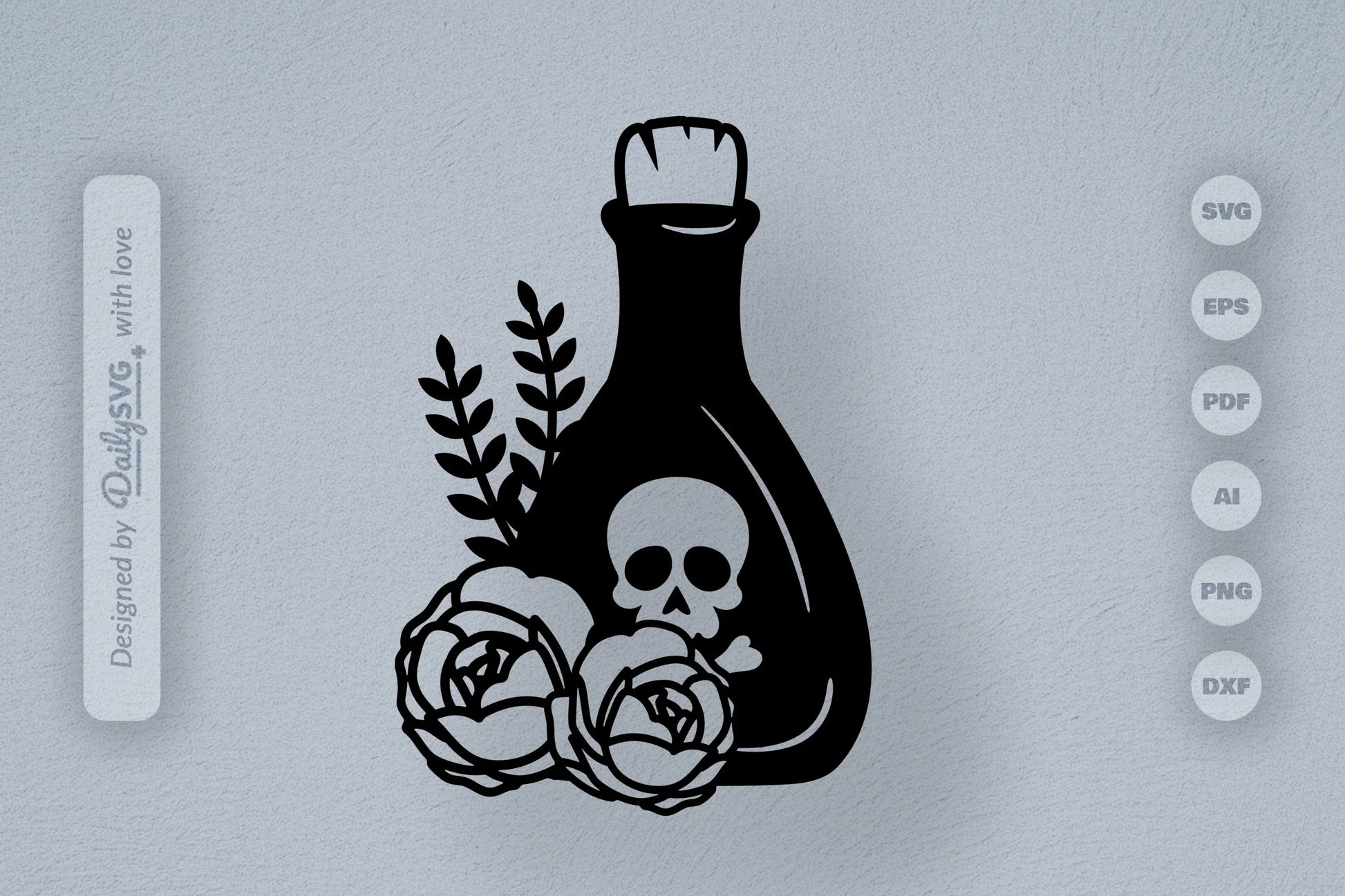 Poison Bottle with Roses Halloween SVG Bundle 2 - CraftNest - Digital Crafting and Art