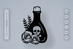 Poison Bottle with Roses Halloween SVG Bundle 2 - CraftNest - Digital Crafting and Art