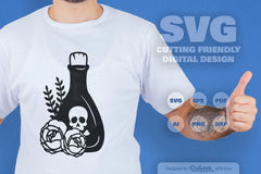 Poison Bottle with Roses Halloween SVG Bundle 2 - CraftNest - Digital Crafting and Art