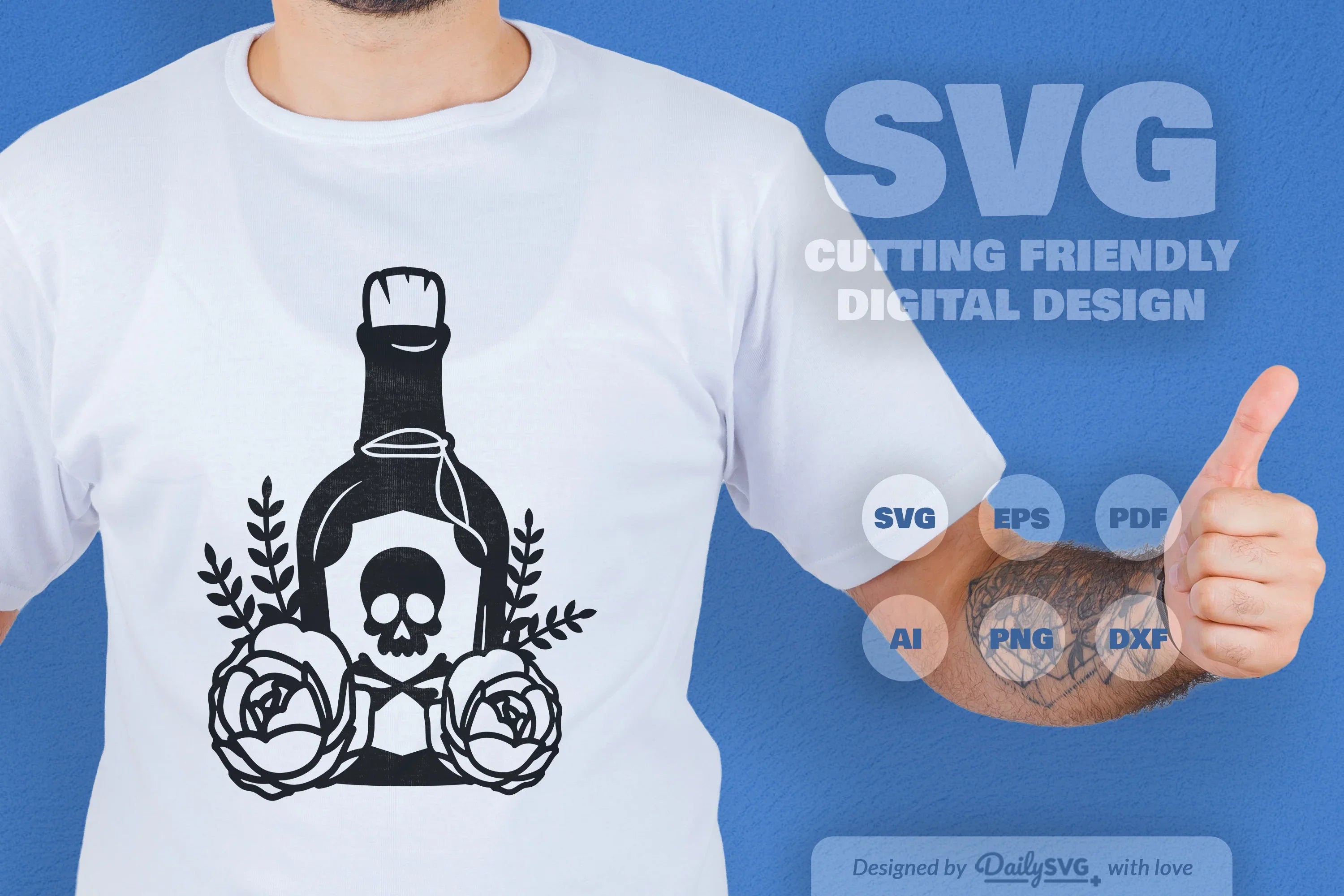 Poison Bottle with Roses Halloween SVG Bundle 8 - CraftNest - Digital Crafting and Art