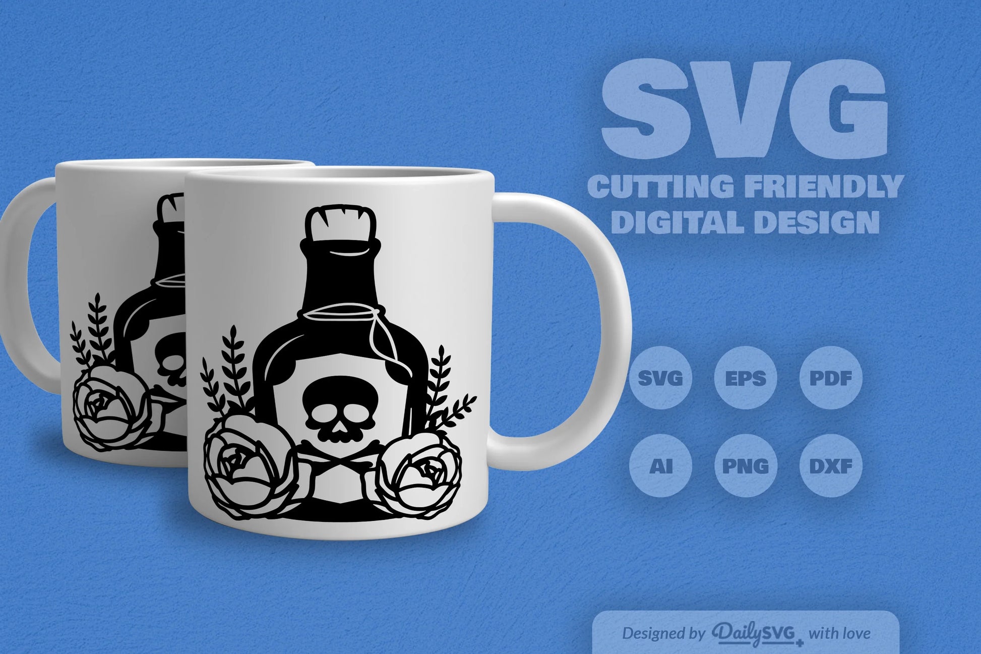 Poison Bottle with Roses Halloween SVG Bundle 8 - CraftNest - Digital Crafting and Art