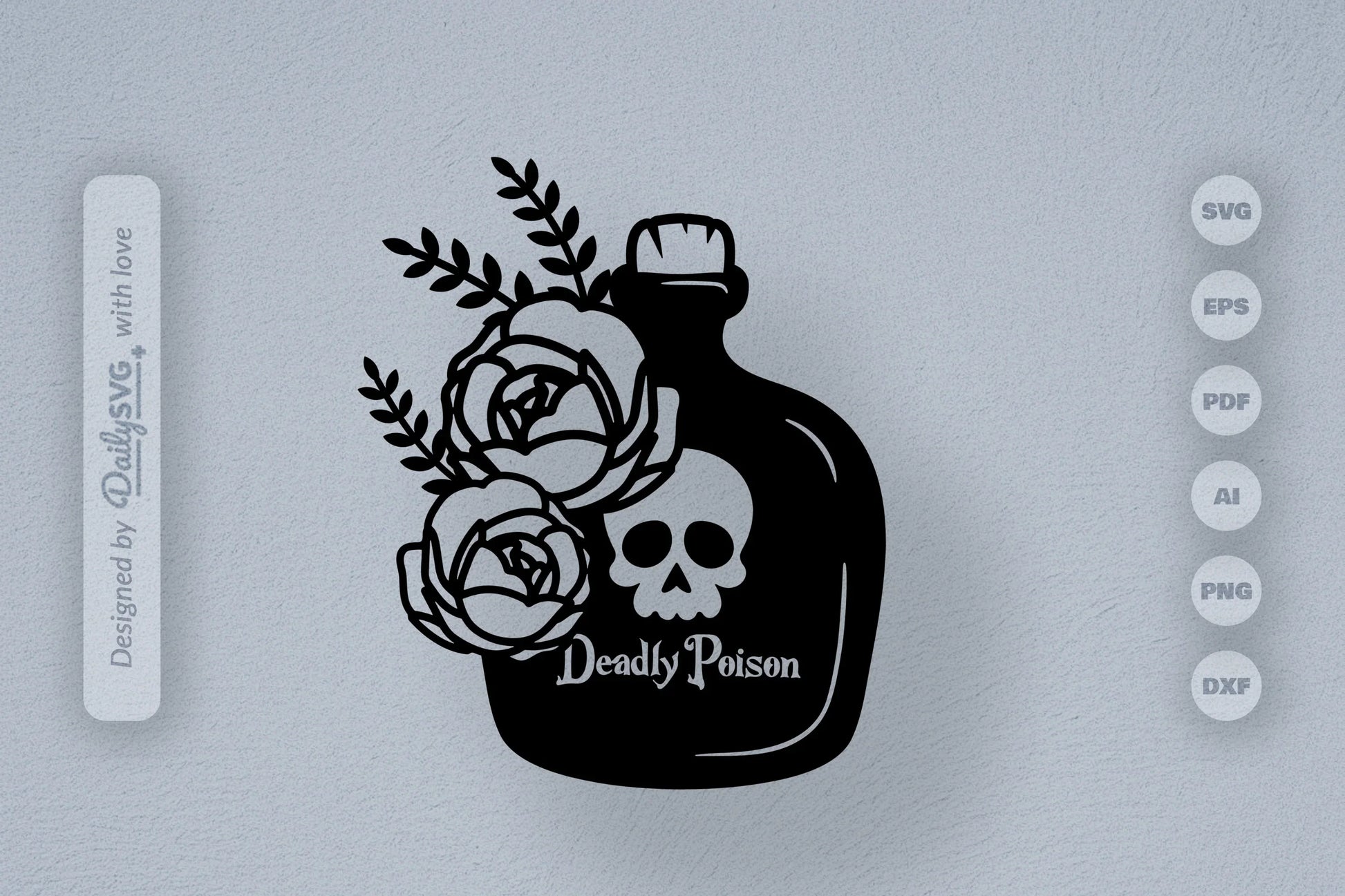 Poison Bottle with Roses Halloween SVG Bundle 5 - CraftNest - Digital Crafting and Art