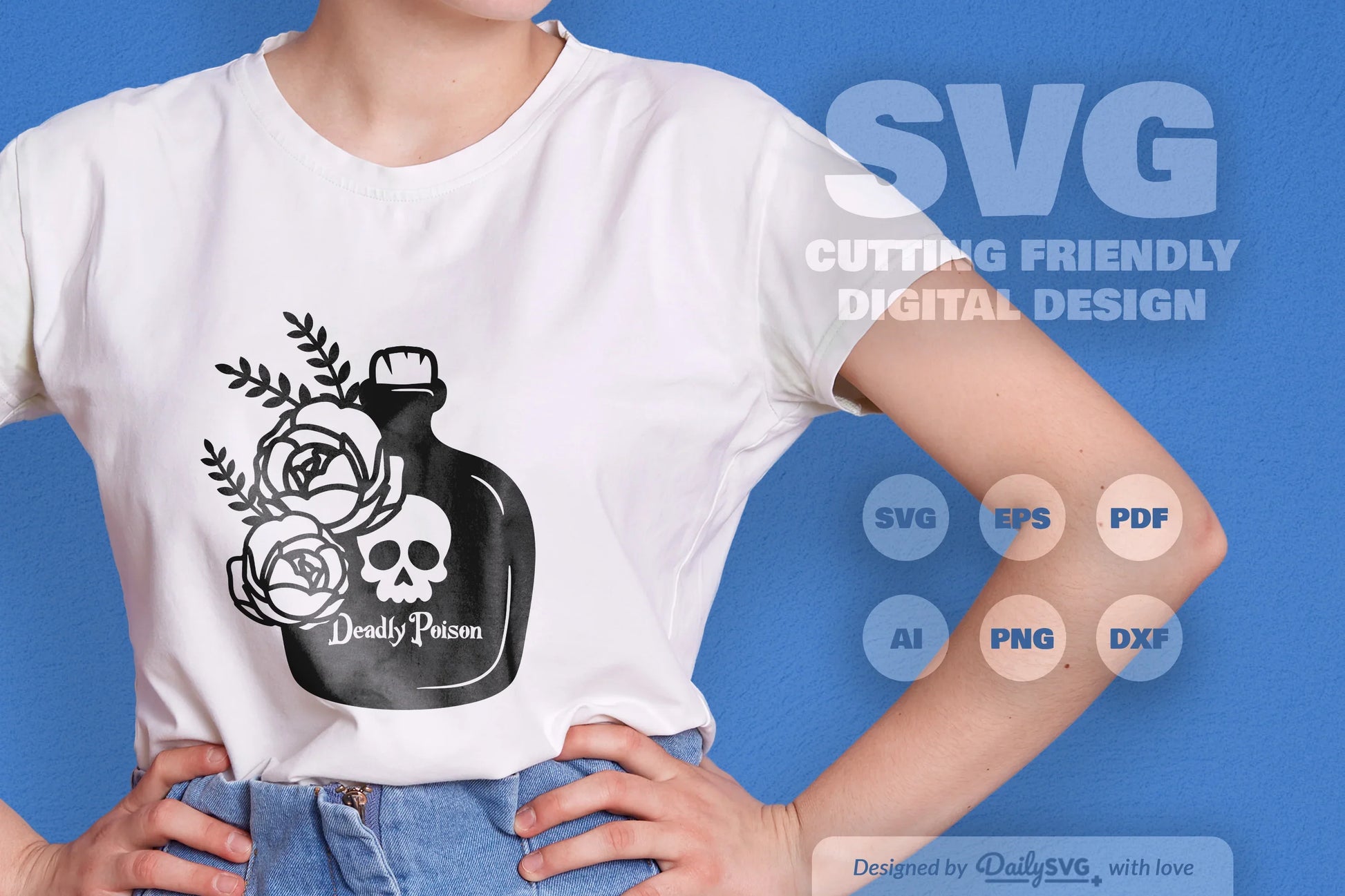 Poison Bottle with Roses Halloween SVG Bundle 5 - CraftNest - Digital Crafting and Art