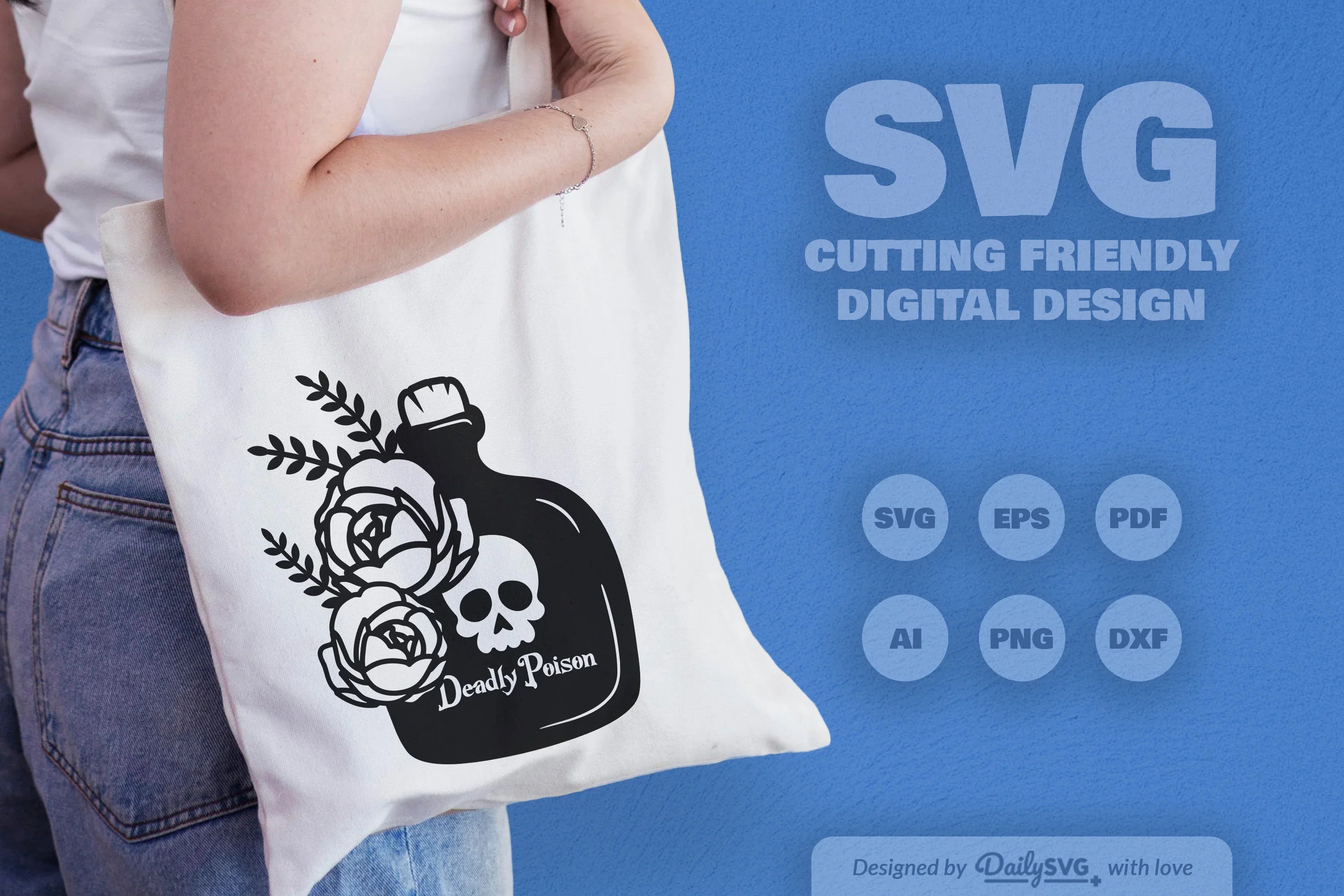 Poison Bottle with Roses Halloween SVG Bundle 5 - CraftNest - Digital Crafting and Art