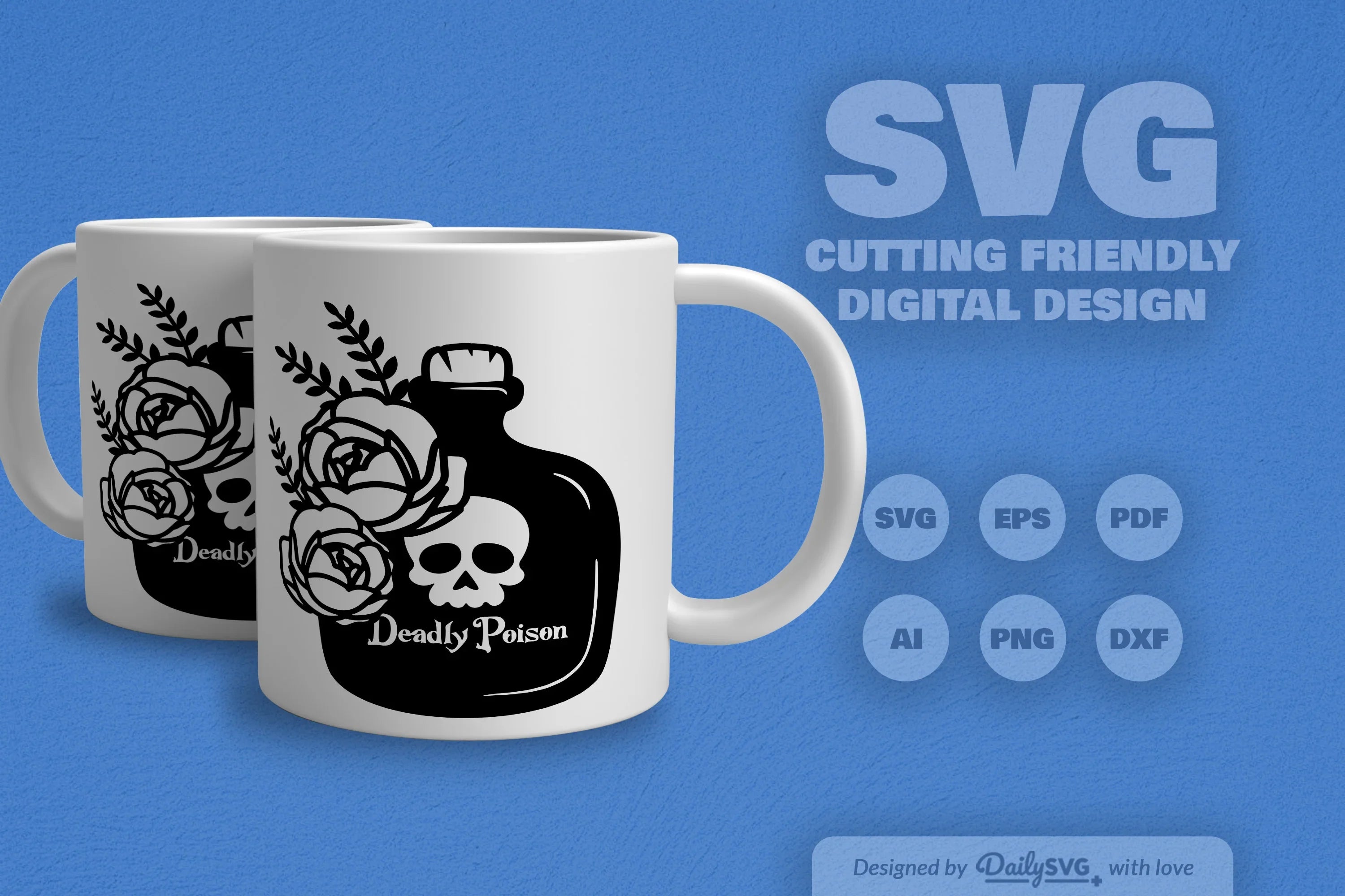 Poison Bottle with Roses Halloween SVG Bundle 5 - CraftNest - Digital Crafting and Art