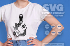 Poison Bottle with Roses Halloween SVG Bundle 6 - CraftNest - Digital Crafting and Art