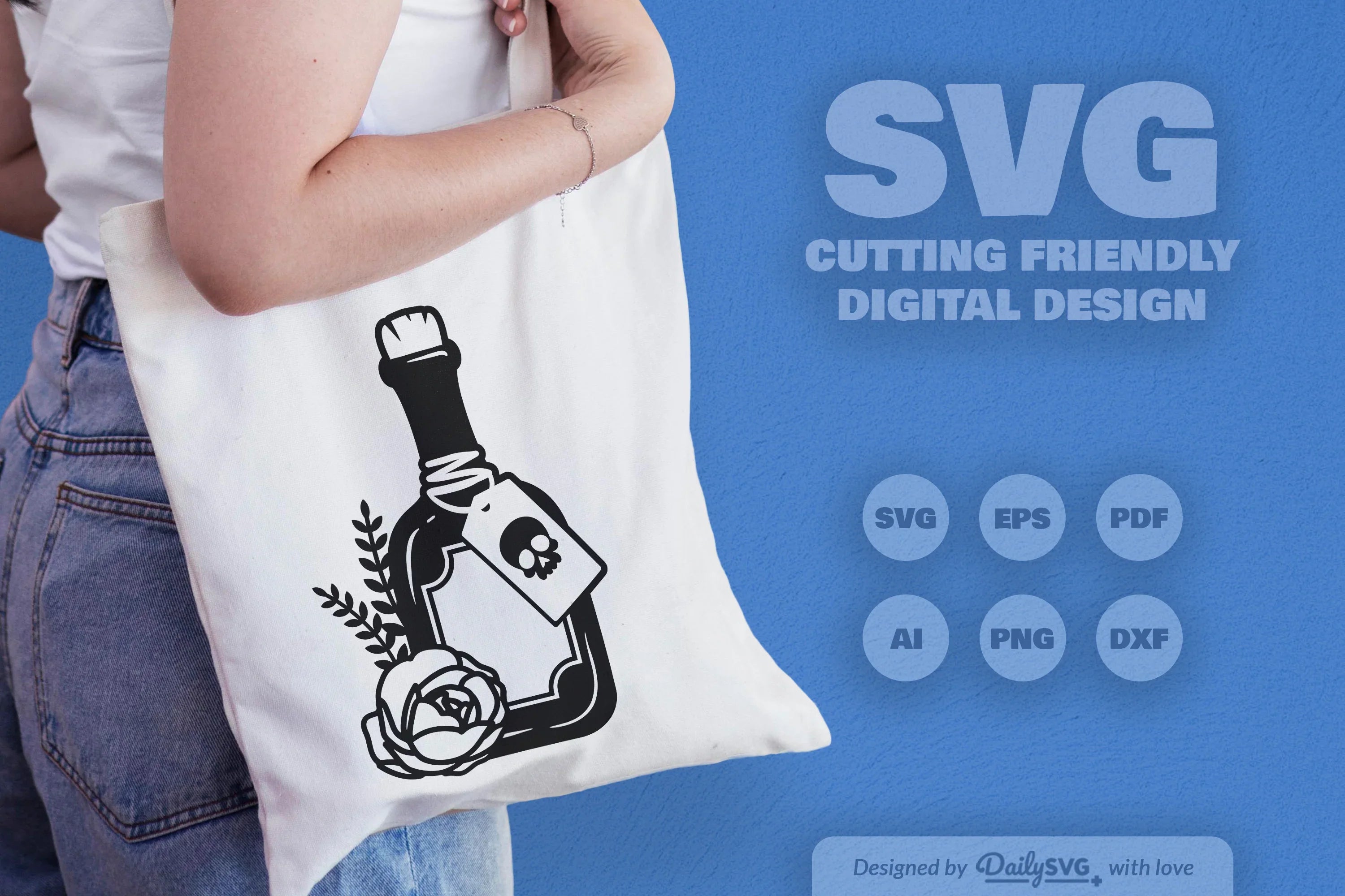 Poison Bottle with Roses Halloween SVG Bundle 6 - CraftNest - Digital Crafting and Art