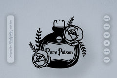 Poison Bottle with Roses Halloween SVG Bundle 7 - CraftNest - Digital Crafting and Art
