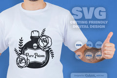 Poison Bottle with Roses Halloween SVG Bundle 7 - CraftNest - Digital Crafting and Art
