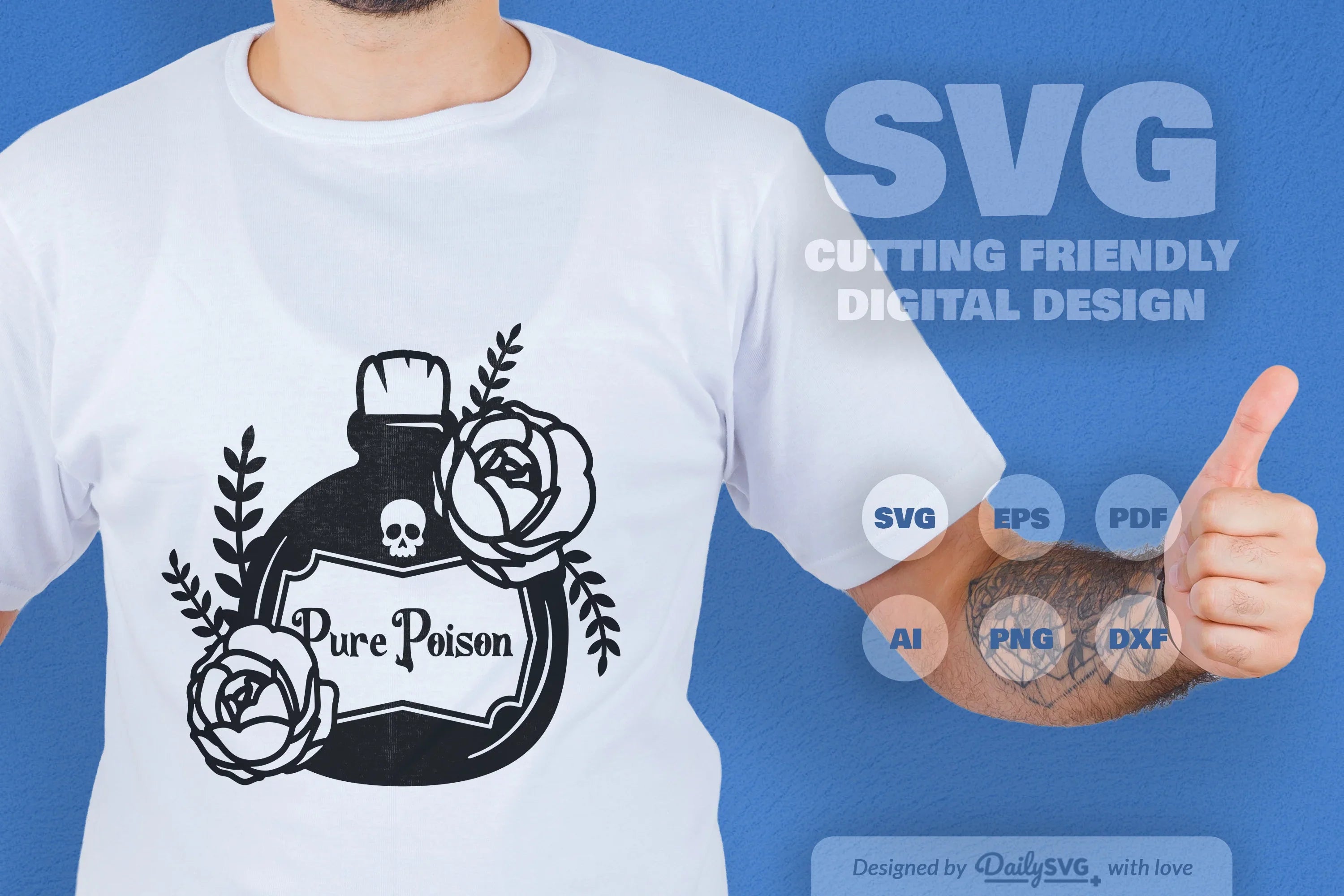 Poison Bottle with Roses Halloween SVG Bundle 7 - CraftNest - Digital Crafting and Art