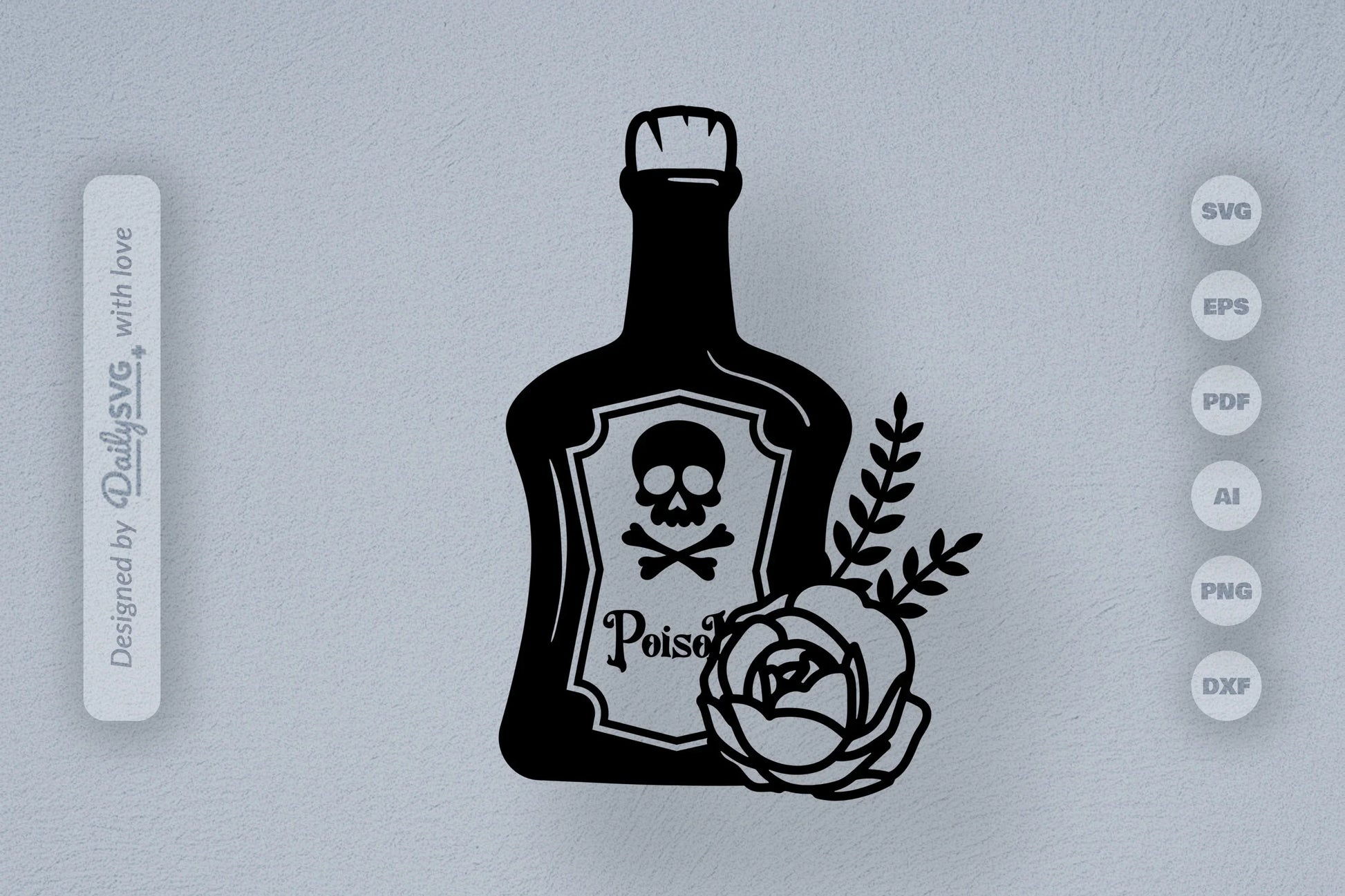 Poison Bottle with Roses Halloween SVG Bundle 3 - CraftNest - Digital Crafting and Art
