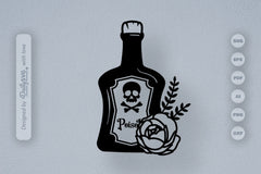 Poison Bottle with Roses Halloween SVG Bundle 3 - CraftNest - Digital Crafting and Art