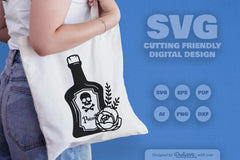 Poison Bottle with Roses Halloween SVG Bundle 3 - CraftNest - Digital Crafting and Art