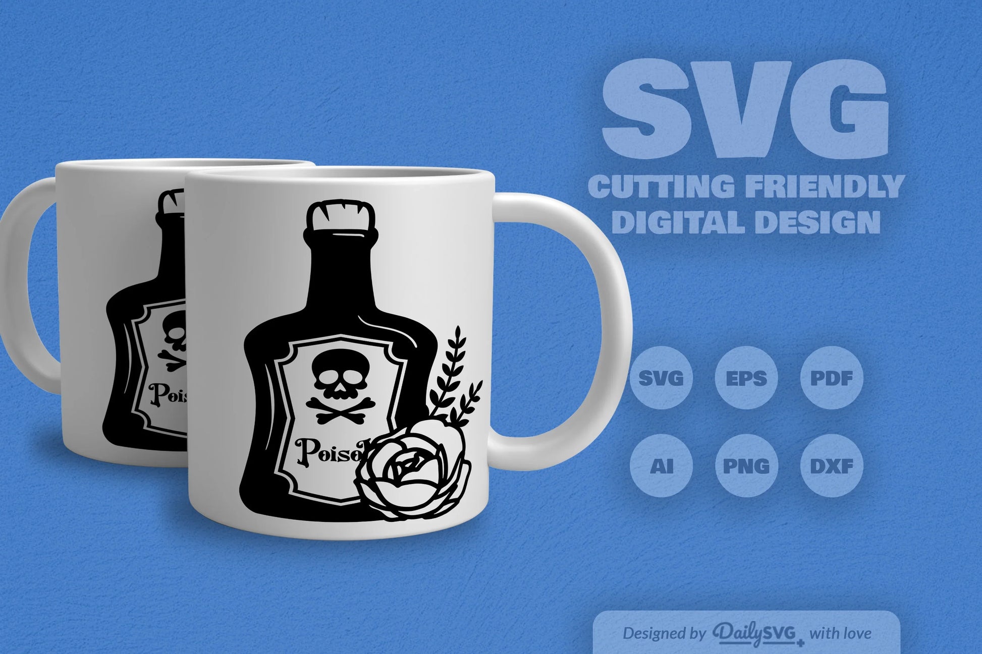 Poison Bottle with Roses Halloween SVG Bundle 3 - CraftNest - Digital Crafting and Art