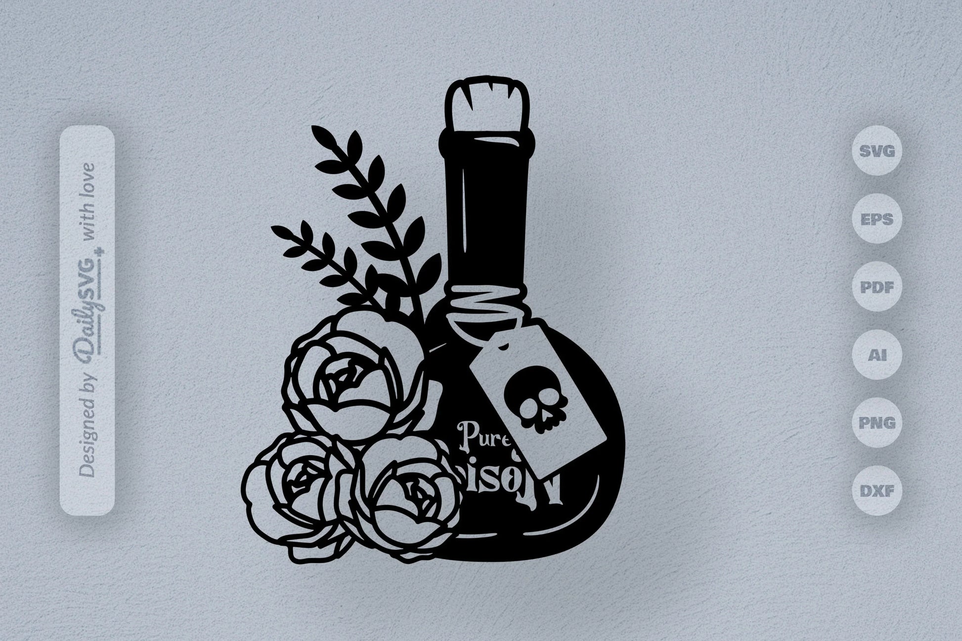 Poison Bottle with Roses Halloween SVG Bundle 1 - CraftNest - Digital Crafting and Art