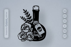 Poison Bottle with Roses Halloween SVG Bundle 1 - CraftNest - Digital Crafting and Art