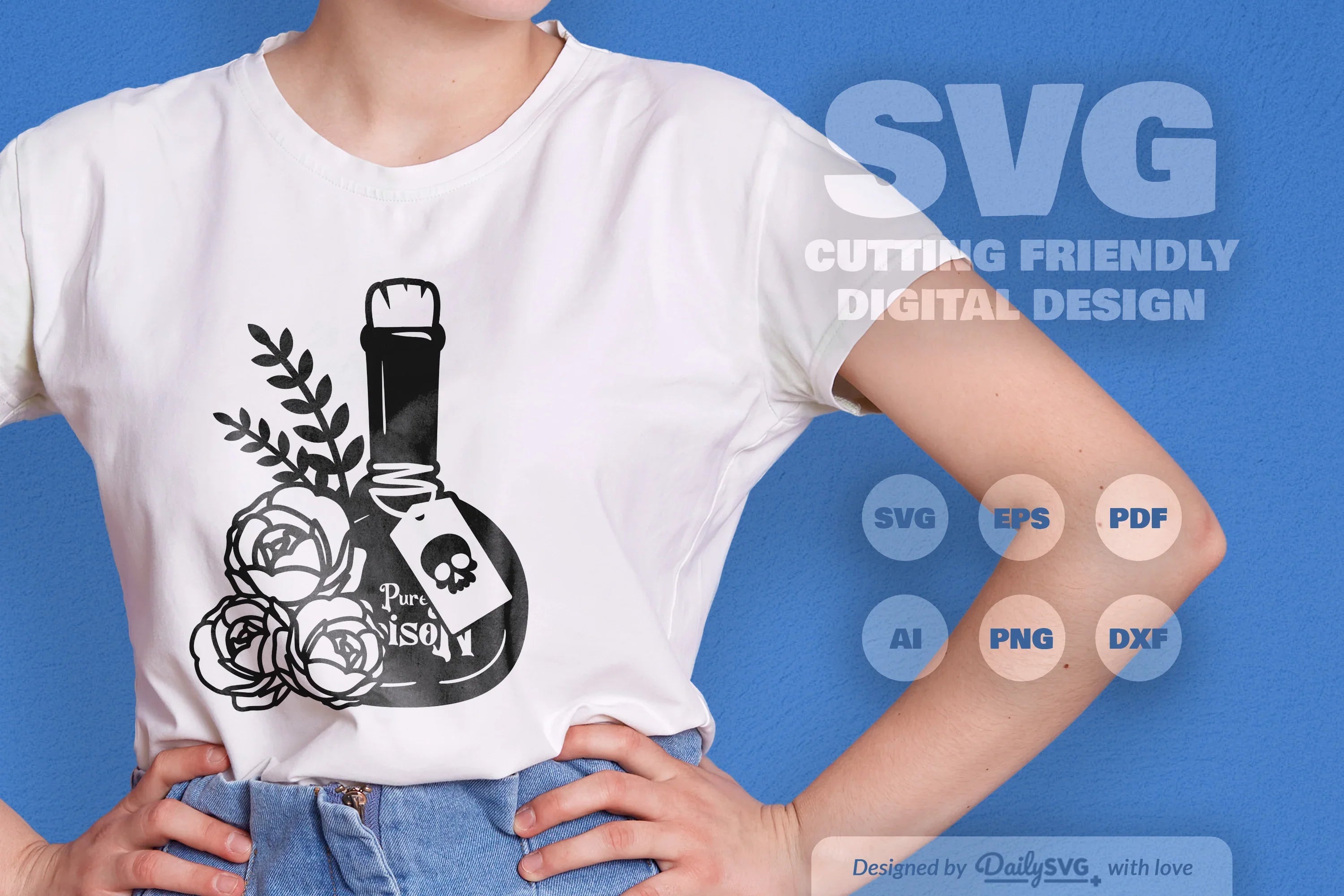 Poison Bottle with Roses Halloween SVG Bundle 1 - CraftNest - Digital Crafting and Art