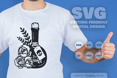 Poison Bottle with Roses Halloween SVG Bundle 1 - CraftNest - Digital Crafting and Art