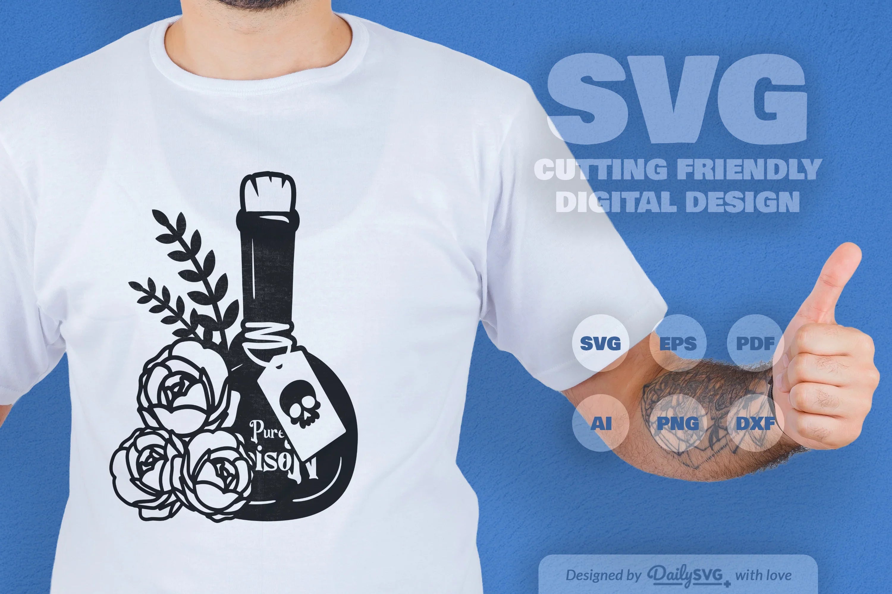 Poison Bottle with Roses Halloween SVG Bundle 1 - CraftNest - Digital Crafting and Art