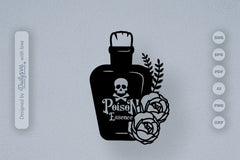Poison Bottle with Roses Halloween SVG Bundle 4 - CraftNest - Digital Crafting and Art