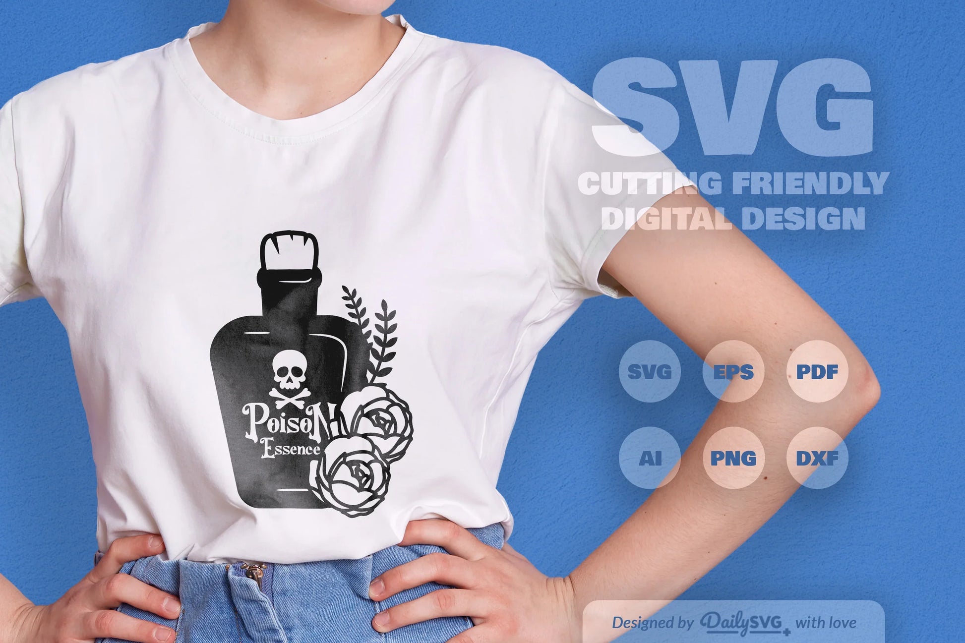 Poison Bottle with Roses Halloween SVG Bundle 4 - CraftNest - Digital Crafting and Art