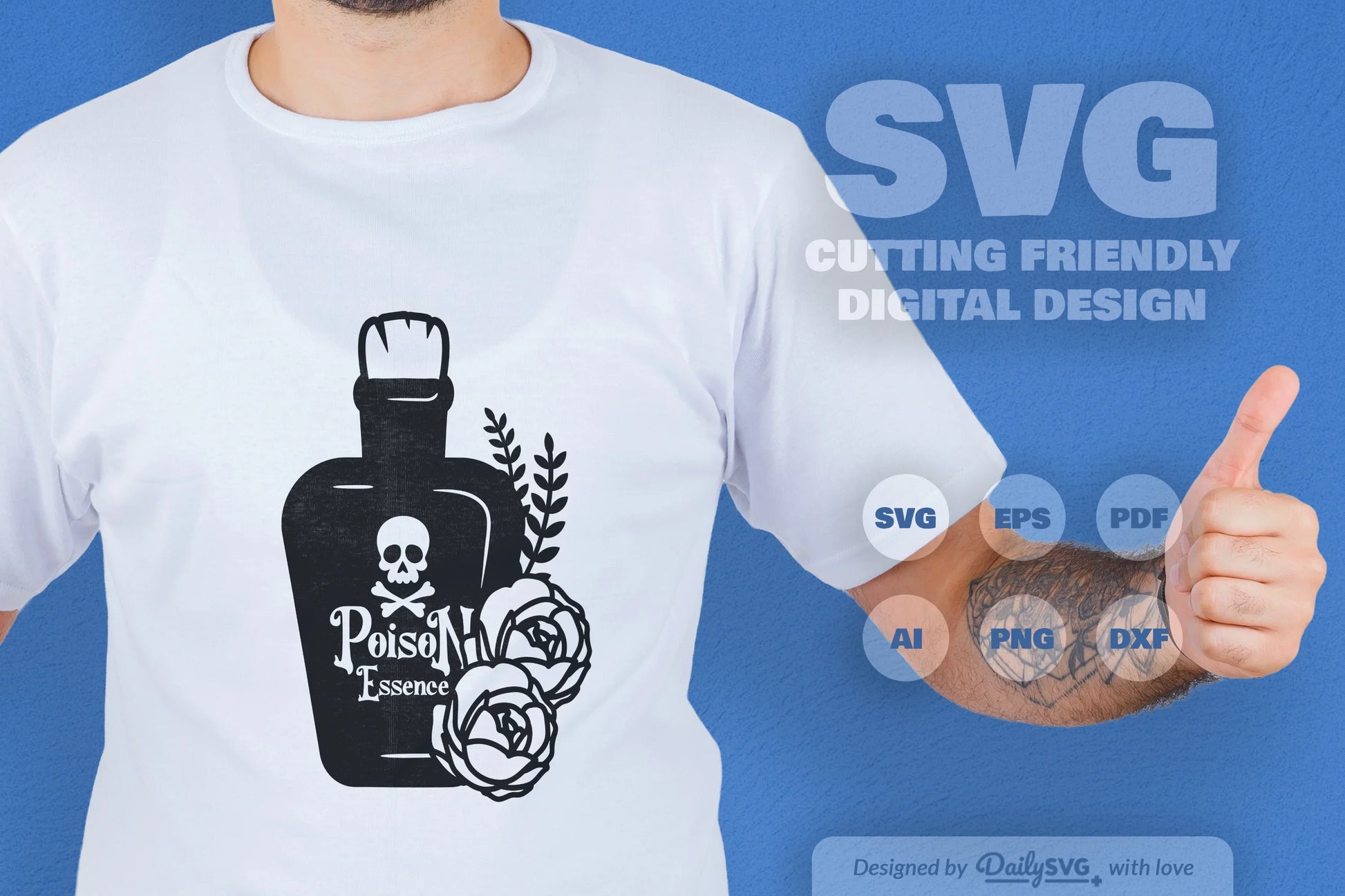 Poison Bottle with Roses Halloween SVG Bundle 4 - CraftNest - Digital Crafting and Art