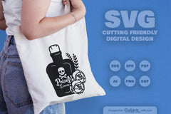 Poison Bottle with Roses Halloween SVG Bundle 4 - CraftNest - Digital Crafting and Art